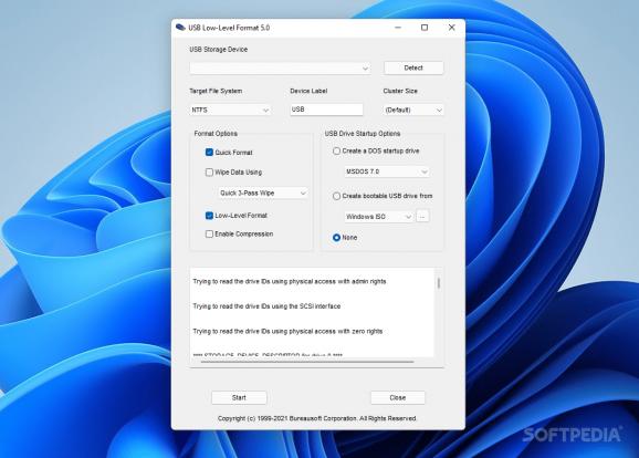 USB Low-Level Format screenshot