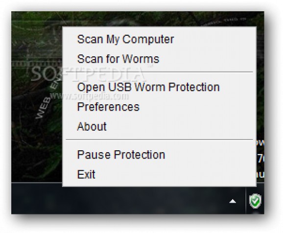 USB Worm Protection screenshot