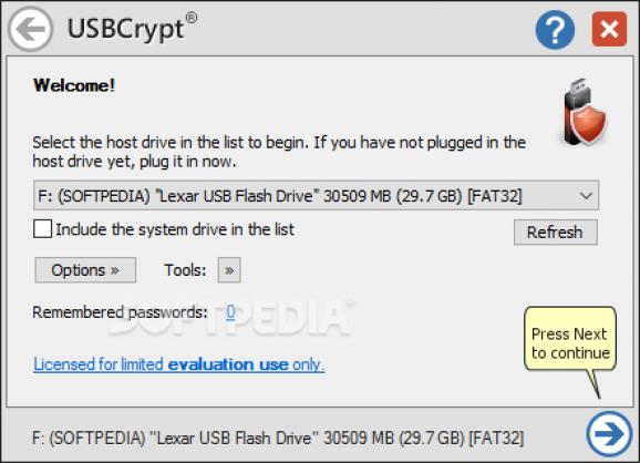 USBCrypt screenshot