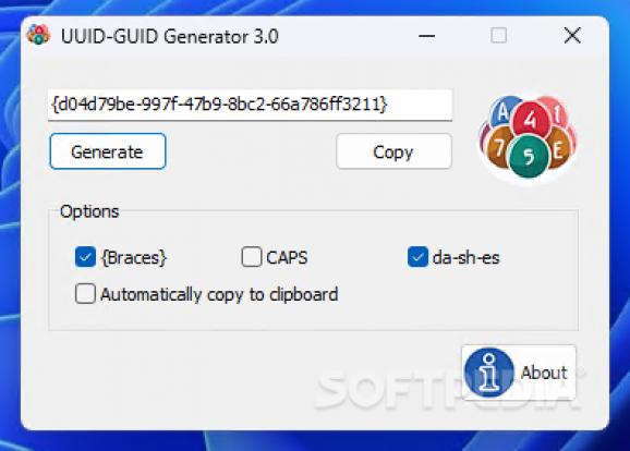 UUID-GUID Generator Portable screenshot