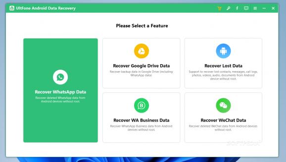 UltFone Android Data Recovery screenshot