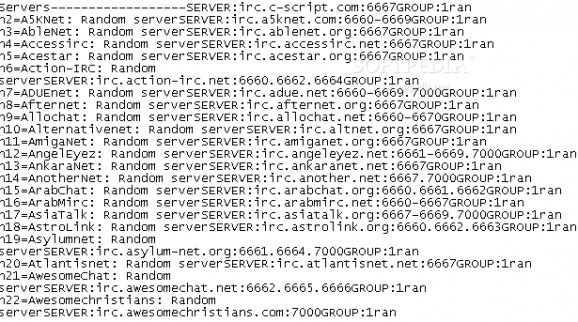 Ultimate Servers List screenshot