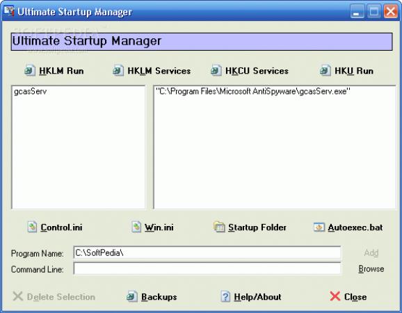 Service Manager screenshot
