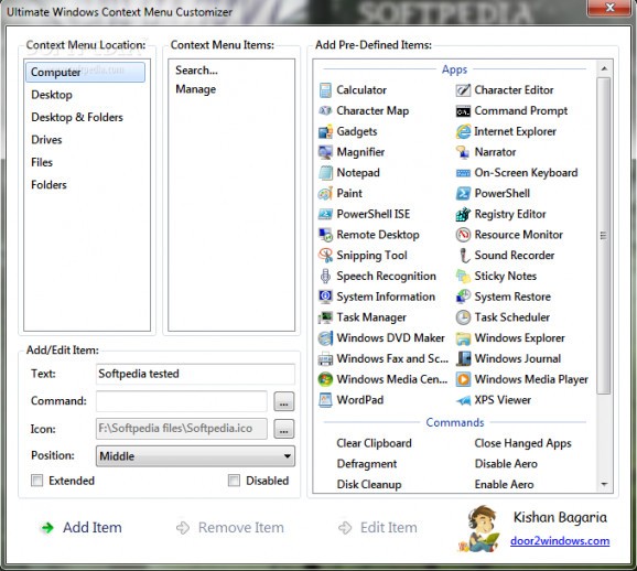 Ultimate Windows Context Menu Customizer screenshot