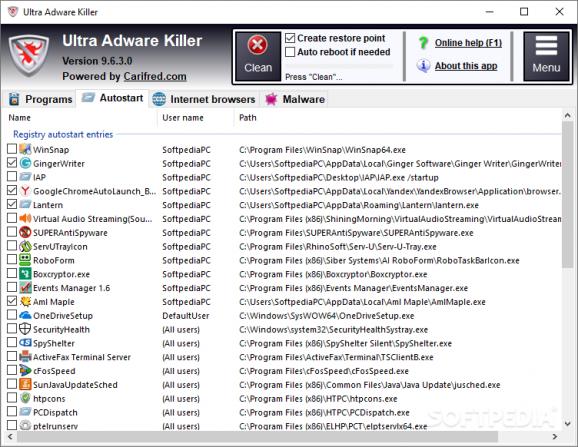 Ultra Adware Killer screenshot