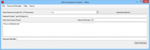 Ultra Password Creator screenshot