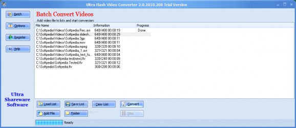 Ultra Flash Video Converter screenshot