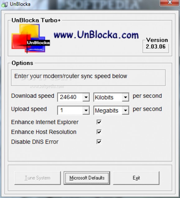 UnBlocka Turbo+ screenshot