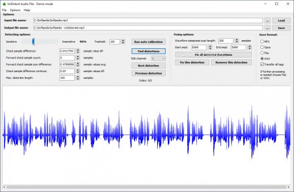 UnDistort Audio File screenshot
