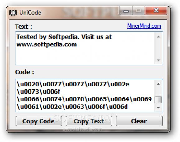 UniCode screenshot
