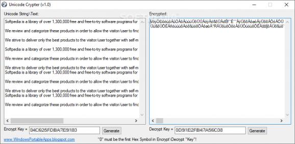 Unicode Crypter screenshot