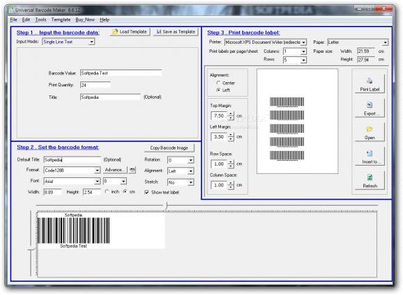 Universal Barcode Maker screenshot