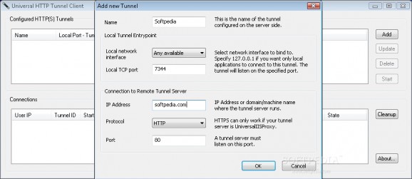 Universal HTTP Tunnel screenshot