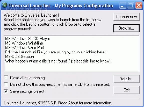 Universal Launcher screenshot
