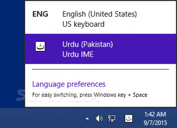 Urdu Input Method Editor screenshot