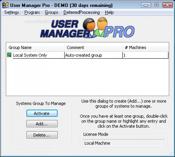 User Manager Pro screenshot