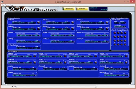 V-Guitar Wireless Controller Edit screenshot