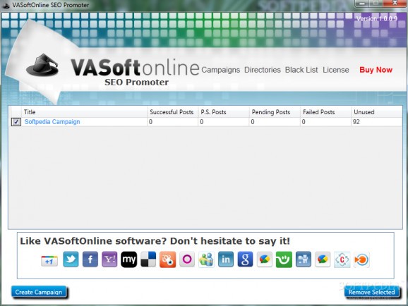 VASoftOnline SEO Promoter screenshot