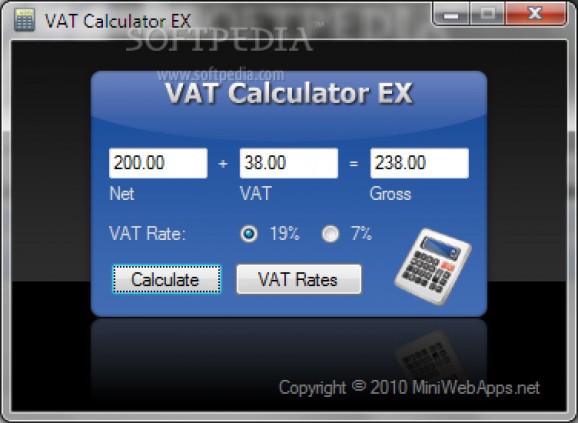 VAT Calculator EX screenshot