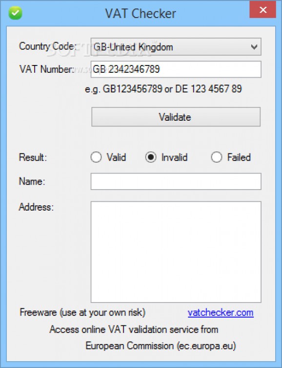 VAT Checker screenshot