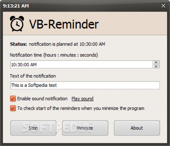 VB-Reminder screenshot
