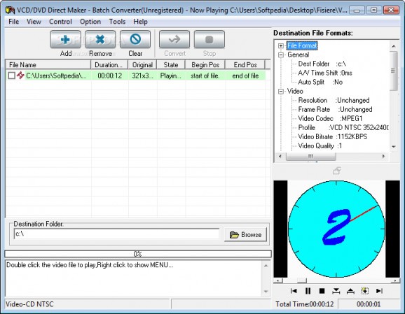 VCD / DVD Direct Maker screenshot