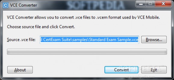 VCE Converter screenshot