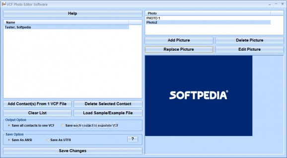 VCF Photo Editor Software screenshot