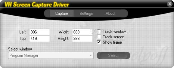 VH Screen Capture Driver screenshot