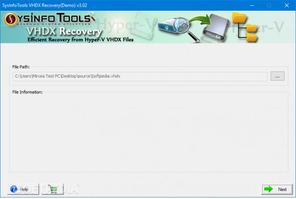 SysInfoTools VHDX Recovery screenshot