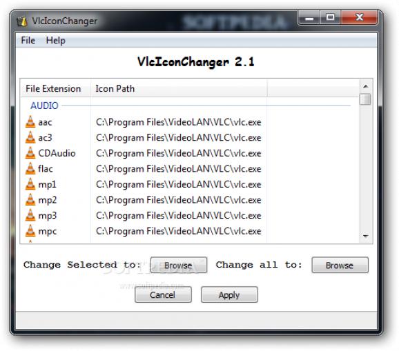 VLC Icon Changer screenshot