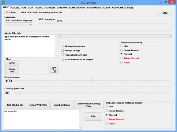 VLC Launcher screenshot