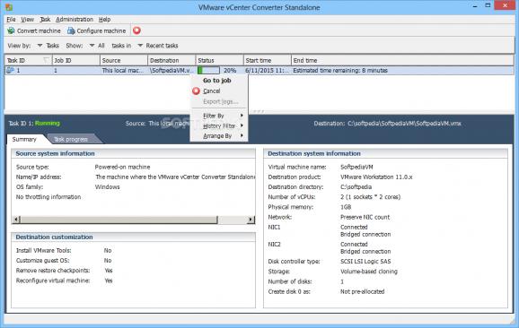VMware vCenter Converter screenshot