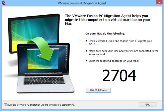 VMware Fusion PC Migration Agent screenshot