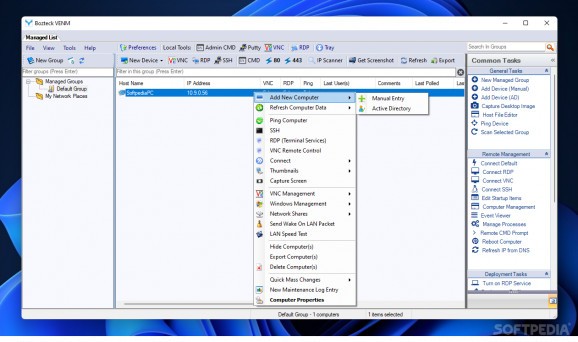 BozTeck VENM Remote Desktop Manager screenshot