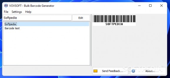 VOVSOFT - Bulk Barcode Generator screenshot