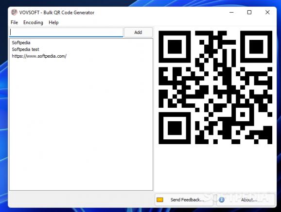 VOVSOFT - Bulk QR Code Generator screenshot