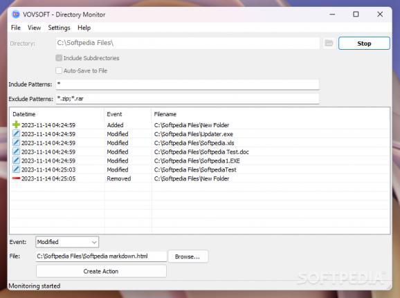 VOVSOFT - Directory Monitor screenshot