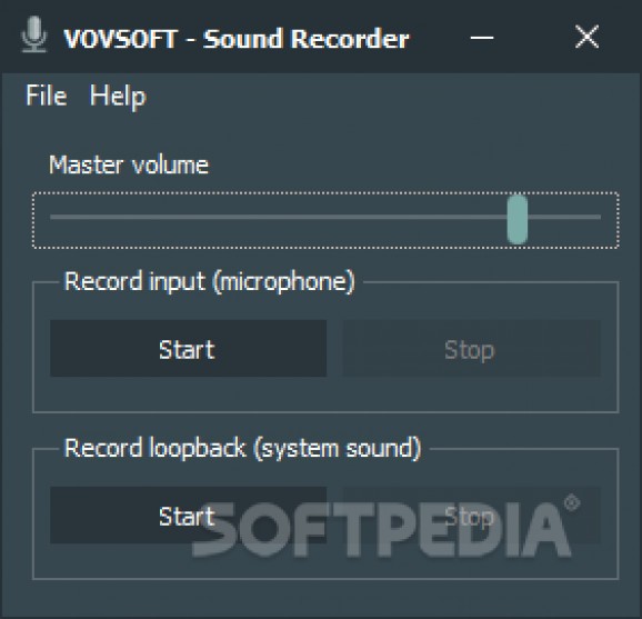 VOVSOFT - Sound Recorder screenshot