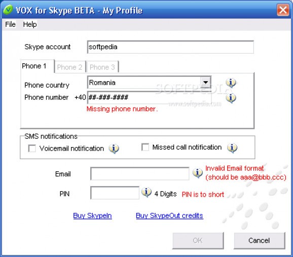 VOX for Skype screenshot
