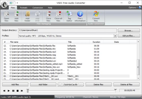 VSDC Free Audio Converter screenshot