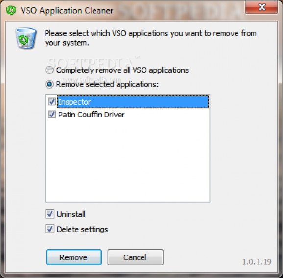 VSO Application Cleaner screenshot