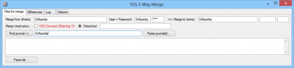 VSS 3-Way Merge screenshot