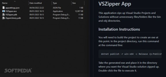 VSZipper screenshot