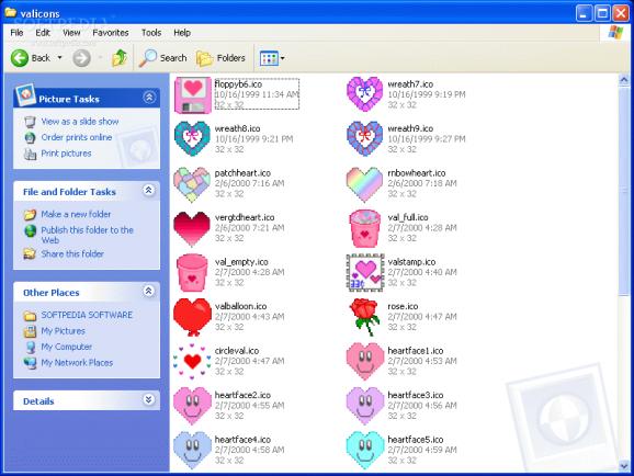 Valentine Icons screenshot