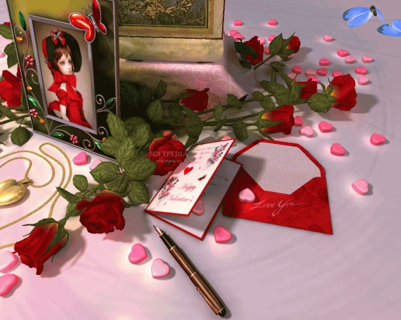 Valentine Musicbox 3D Screensaver screenshot
