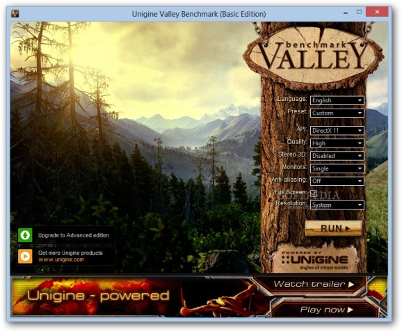 Valley Benchmark screenshot
