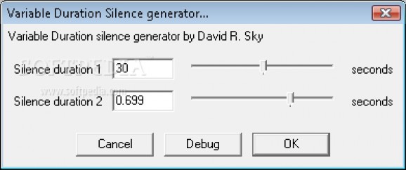 Variable Duration Silence Generator screenshot