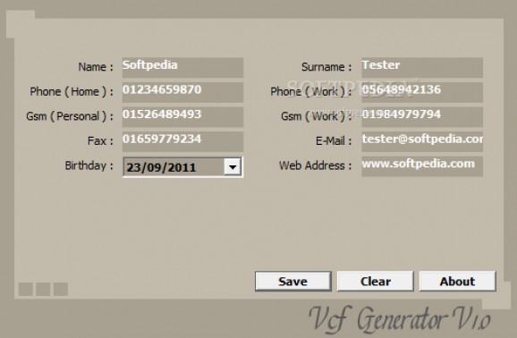 Vcf Generator screenshot