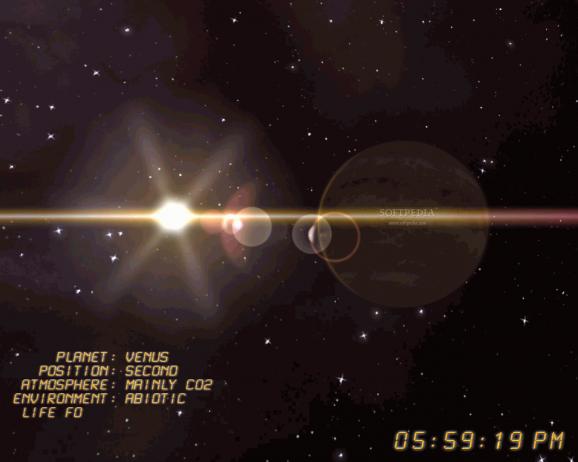Venus 3D Space Survey Screensaver screenshot